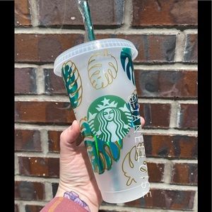 Custom Monstera Leaf Cup
